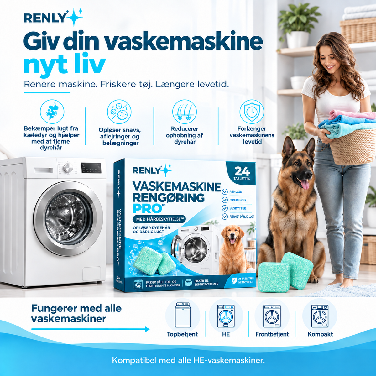 Renly Pro fornyer vaskemaskinen